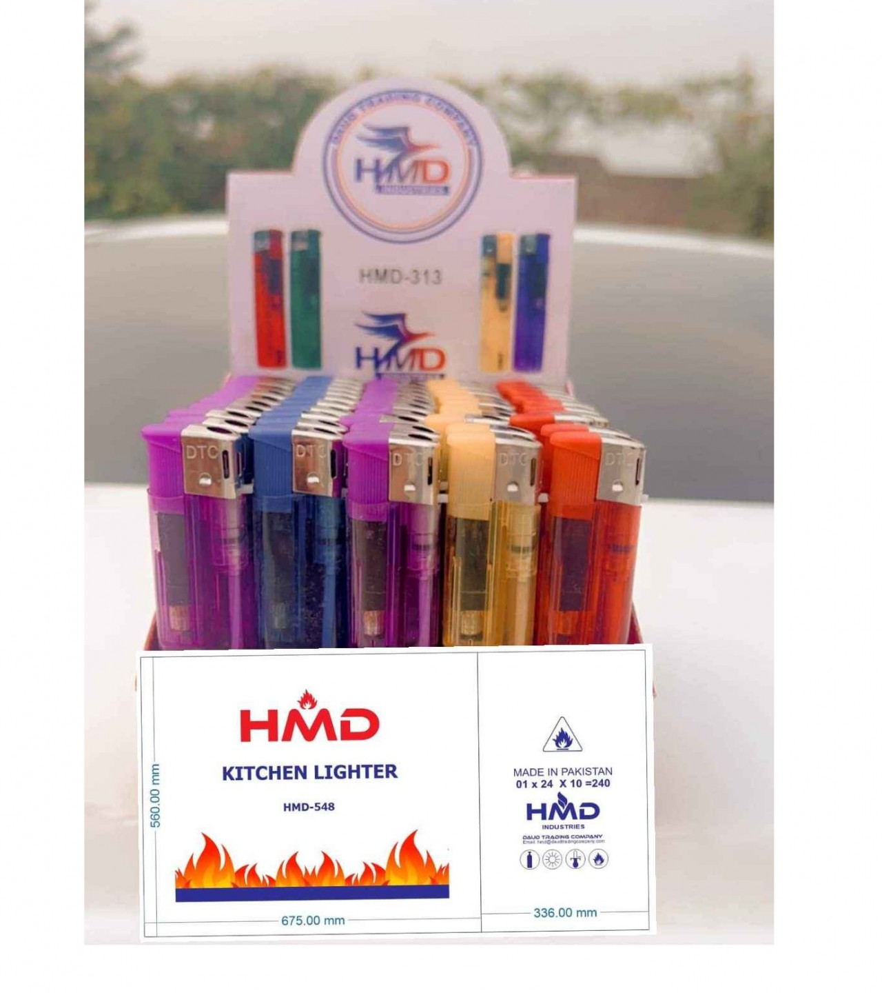 HMD Disposable Cigarette Lighters Pack 5 Pecs  High Premium Quality Smoking Lighters